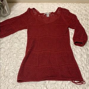 American Rag see-through knot shirt